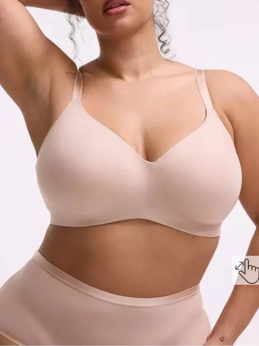 Torrid Curve Women’s Wire-Free Lightly Lined Smooth Bra Tan Size 46C